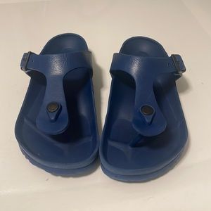 EUC navy blue barely used waterproof Birkenstocks EVA